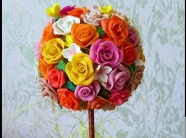 گل خمیری سالنی بزرگ در تنوع مدل و رنگ های بی نظیر